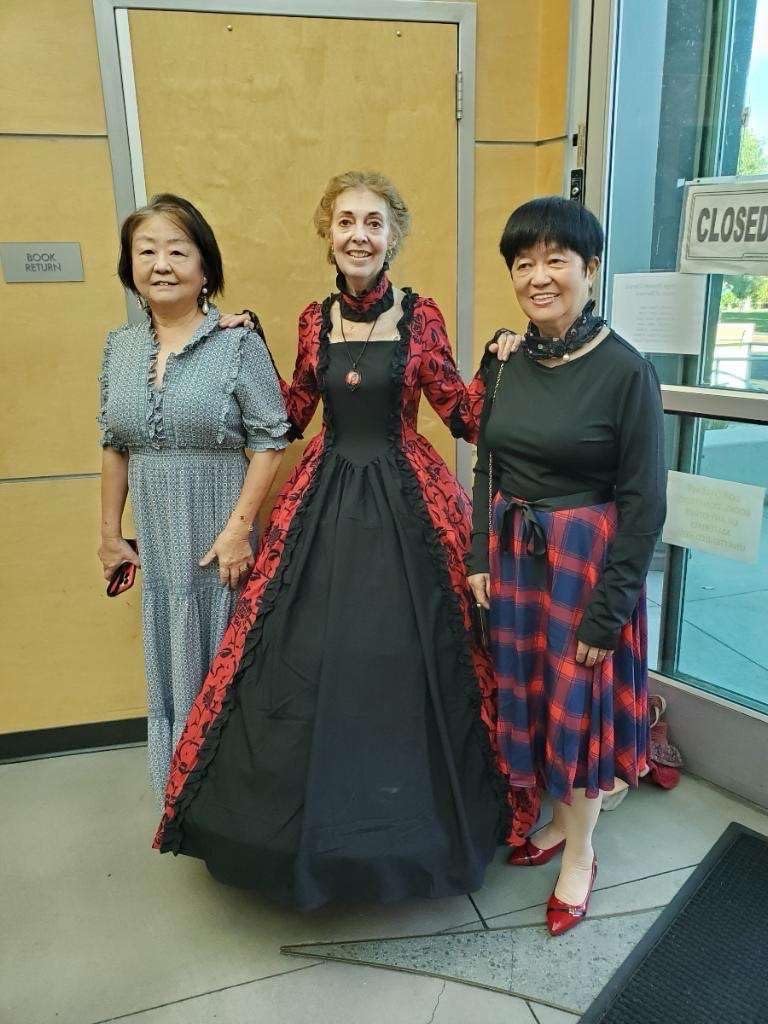 I wore this dress for a performance of Edgar Allan Poe poetry. It was absolutely perfect. The dress also fits very well over any hoop wire underskirt. I got the hoop underskirt here on Amazon. The dress was very impressive to everyone there! I wear a size Small, and this size Small that I got fits me well. I think the price is very reasonable, compared to other similar period dresses.