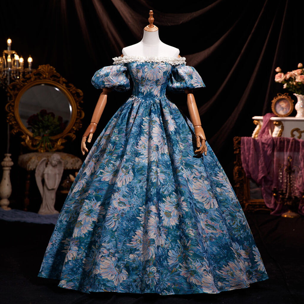 This Gorgeous Victorian fashion dress made of silky smooth satin fabric，Great for Victorian Masquerade Ball, Bridgerton’s ball, Renaissance festival Ball, Marie Antoinette Masked Ball, Ren faire, Vampire Dress, Steampunk Bash, Halloween party, Cosplay Occasion, Royal Court Functions, Charity Balls and Fundraisers.